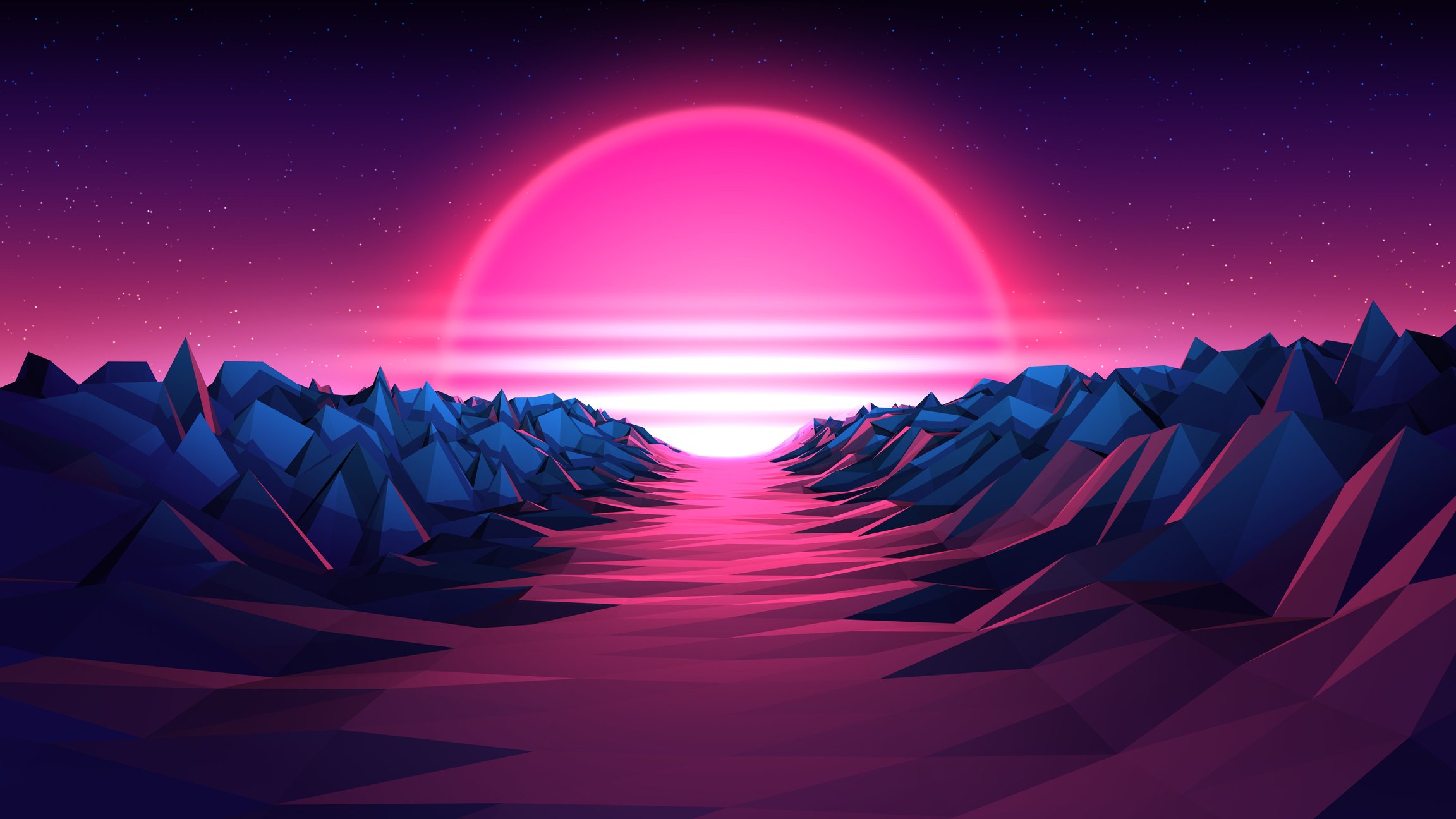 80s Retrowave Background